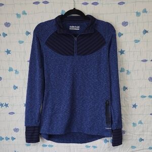 Avalanche Women's Heathered Blue Quarter-Zip Sweatshirt